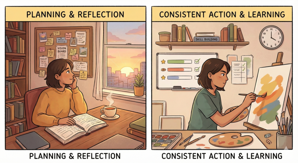 person with daily habits